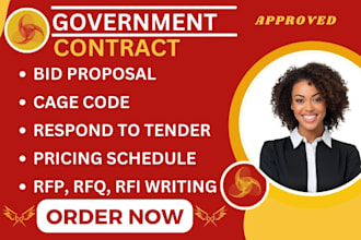 secure a government contract, bid proposal, business plan, grants, rfq, rfi, rfp