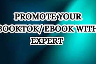 promote your booktok and ebook