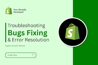 be your expert shopify developer shopify custom coding shopify liquid bug fix