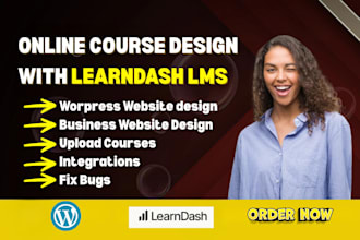 setup learndash online course lms elementor pro wordpress business website