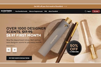 design perfume website perfume store perfume shopify store fragrance scent store