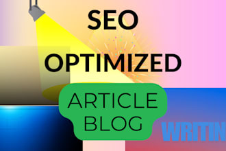 do SEO article and blog post writing