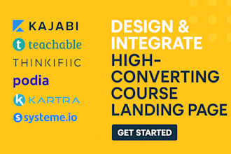 intergrate wix online course landing page teachable thinkific design wix course