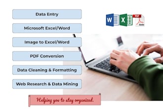 converting pdf data to excel or words