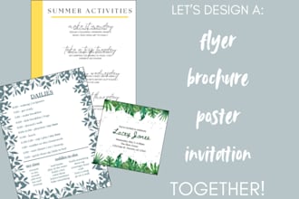 design a clean, elegant promotional flyer