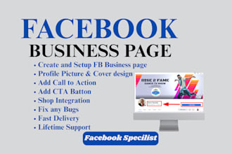 create and set up a fresh facebook page with  ads account