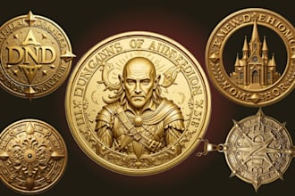 custom 3d coin pendant memorial stl design for jewelry commemoration coin rings