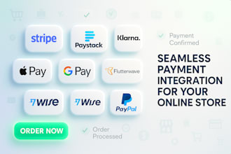 integrate stripe google pay apple pay klarna sepa paystack payment gateways