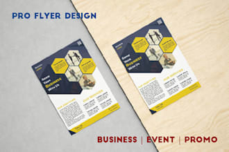 design a professional flyer for your business, event, or promotion