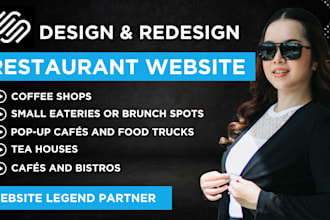 design a modern café website with menu card, restaurant hotel website with wix
