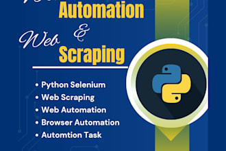 do python web scraping data extraction and automation