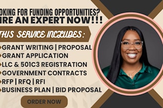 do grant writing, government contract, rfp and bid proposal