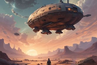 make a sci fi illustration for you