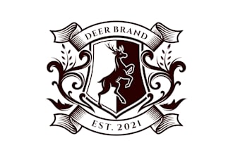 design awesome coat of arm, heraldic, crest logo