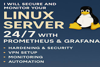 secure and monitor your linux server 24x7 with prometheus and grafana