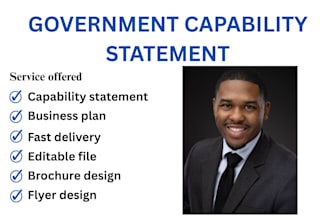 design an effective government capability statement, capability statement