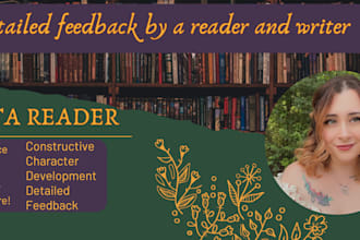 beta read your manuscript