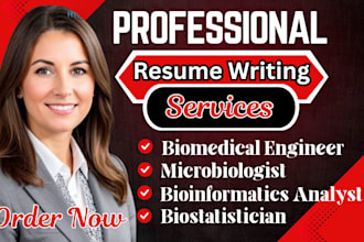 write biomedical engineer, quality control analyst and microbiologist resume