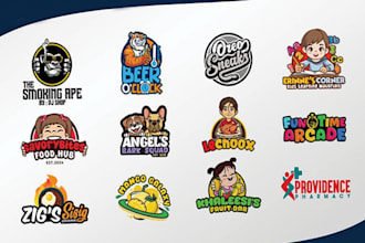 design custom and cute character mascot logo