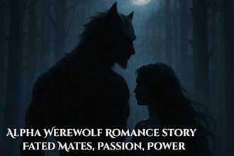 write a steamy  alpha werewolf romance story that captivates readers