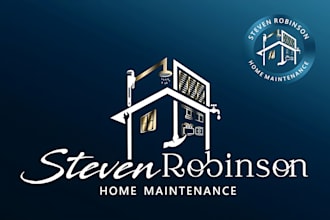 design handyman roofing construction business logo