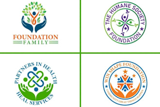 design modern nonprofit, healthcare, charity, community, welfare foundation logo