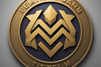 do custom 3d emblem design logo design cnc engraving badge seal and label