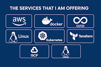 be your devops engineer to setup AWS gcp cicd docker kubernetes