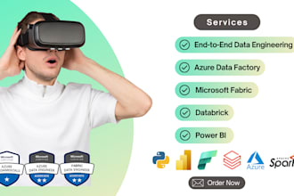 complete end to end project in azure, databricks and fabric