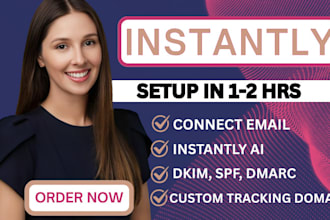 setup an instantly ai of cold emailing outreach