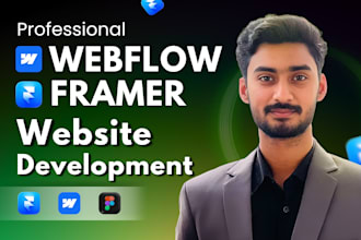 design or develop modern framer or webflow website or do figma to framer