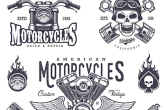 design motorcycle or bike sports leagues logo
