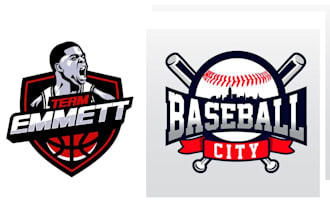 do modern baseball, basketball, soccer, hockey and sports logo design