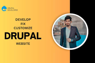 develop, fix, update drupal website issues and upgrade modules