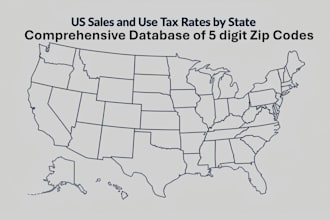 compile a full list of US zip codes with sales and use tax rates