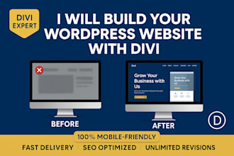 build or customize your divi website with fast, modern, mobile design