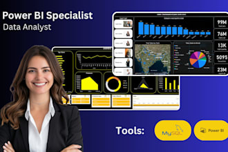 be your data analyst and create dynamic power bi dashboards