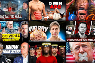 design premium eye catchy youtube thumbnails for creators