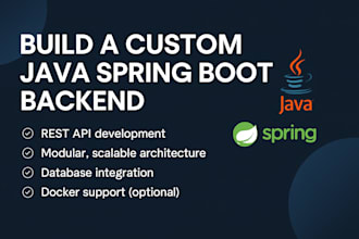 build a custom java spring boot backend