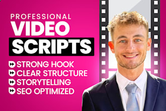 write a professional video script in german or english