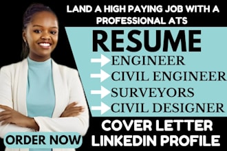 write civil engineer, mechanical engineer surveyors and city engineer resume
