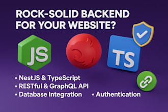 build your website backend with nodejs nestjs and typescript