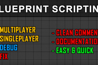 make or fix any unreal engine 5 blueprints