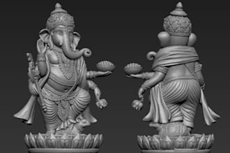 design stl files for cnc,creature model,figures 3d sculpting,resin for 3d print