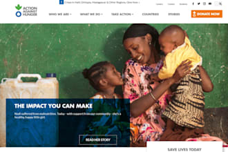 nonprofit website for charity, donation, community, 501c3 crowdfunding and ngo