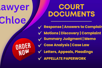 write legal agreements, contract, document,lawsuit,motion,privacy policy