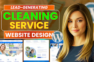 build house, office cleaning service website or appointment, booking website