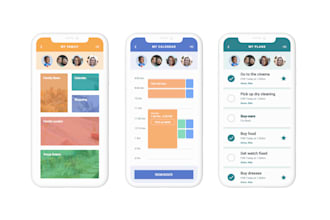develop ai family health organizer app, calendar app, child activity tracker app