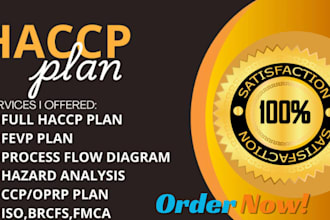 make full haccp plan food safety plan haccp procedure and fsvp plan,gmb