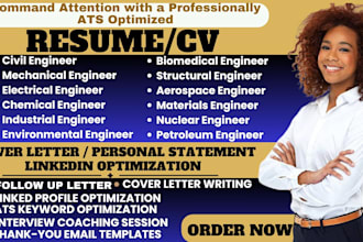 write a professional resume for entry, mid, and senior engineering roles